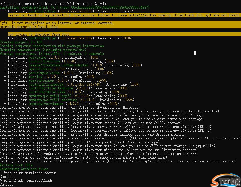 ThinkPHP 6.0 Composer 安装讲解(图2)